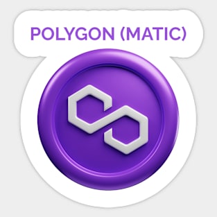 POOLYGON (MATIC) Crypto Currency Sticker